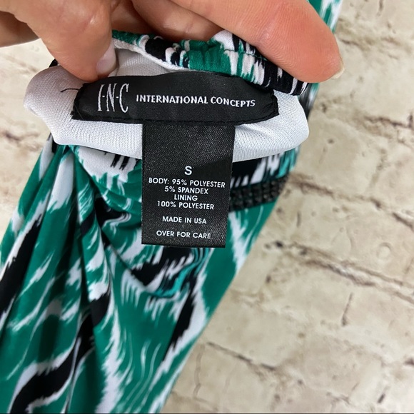 INC international concepts green halters top small - Picture 6 of 9